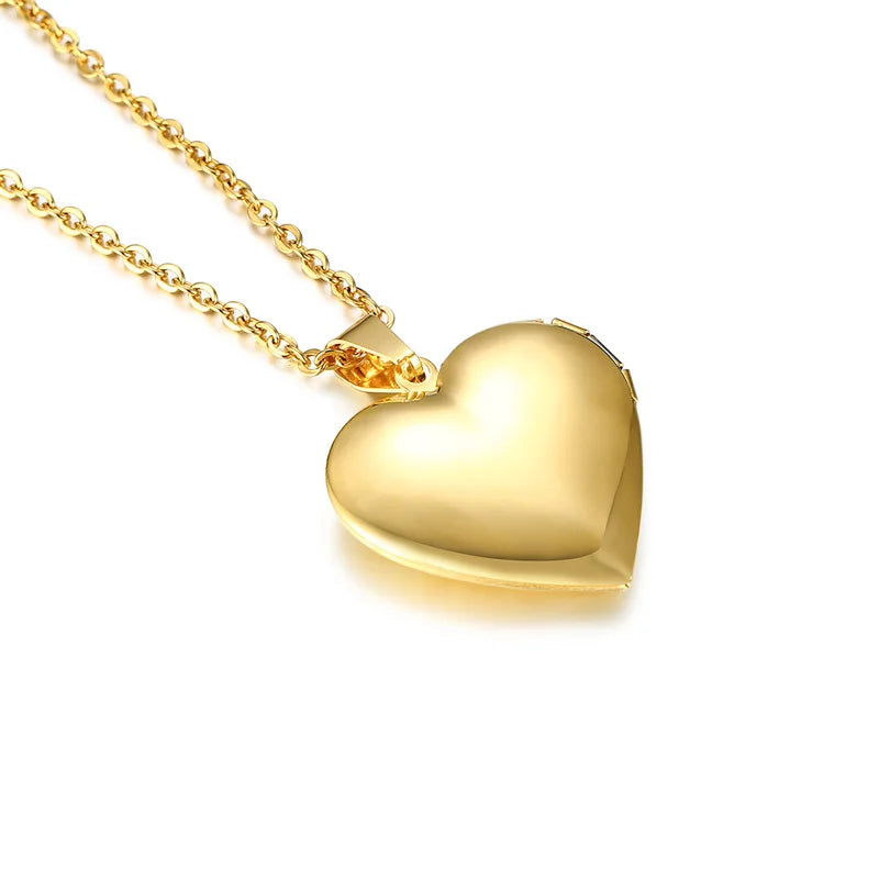 Charming Heart Locket Necklace