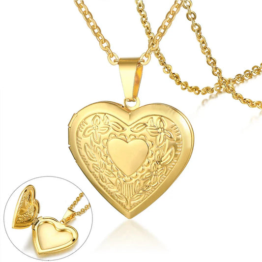 Charming Heart Locket Necklace