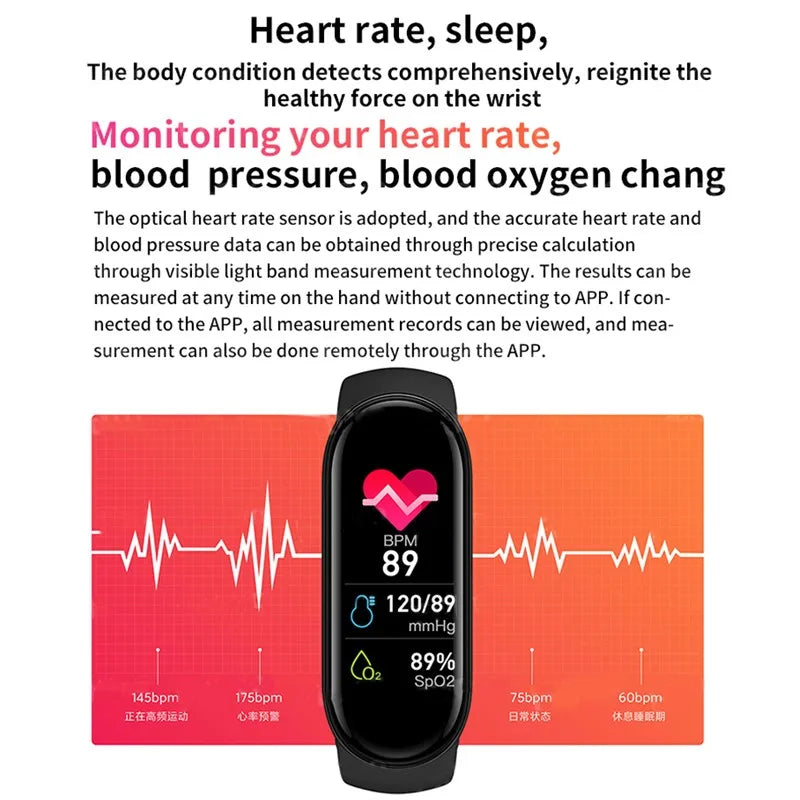 M6 Smart Fitness Watch